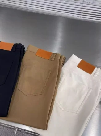 LP Italian Casual Straight Jeans Men's Simple Pants