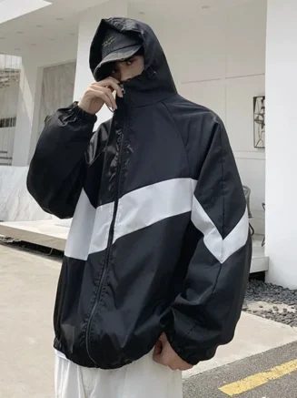Men's Spring summer New Lightweight Jacket Hooded Outdoor Hiking Climbing Jacket student windproof and sunscreen Thin jacket