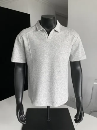 Men's Heavyweight Polo Shirt Pure Cotton Short Sleeve Collar Regular Fit Cleanfit Style Casual Summer 400gsm T-Shirt